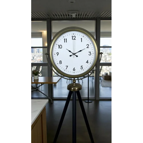 Mey İthalat® Klasik Eskitme Tripod Ayaklı Saat