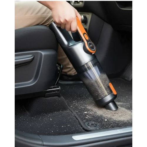 Mey İthalat® Kompakt Kablosuz Süpürge Güçlü Çekiş ve Düşük Ses Seviyesi