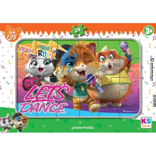 Mey İthalat® Ks Games 24 Parça Cats  Frame Puzzle