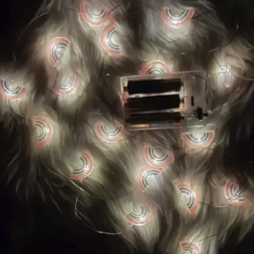 Mey İthalat® Led Işıklı Gökkuşağı Dekoratif Işıklı İp