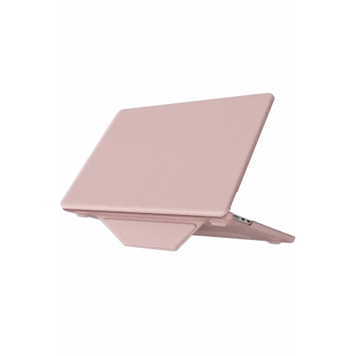 Mey İthalat®   Macbook Air 15 2024 Macbook Deri Kapak - Pembe