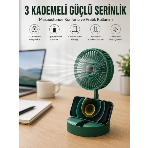 Mey İthalat® Masaüstü Taşınabilir Mini Soğutucu Vantilatör