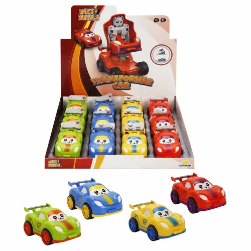 Mey İthalat® Maxx Wheels Robota Dönüşen Sürtmeli Araba