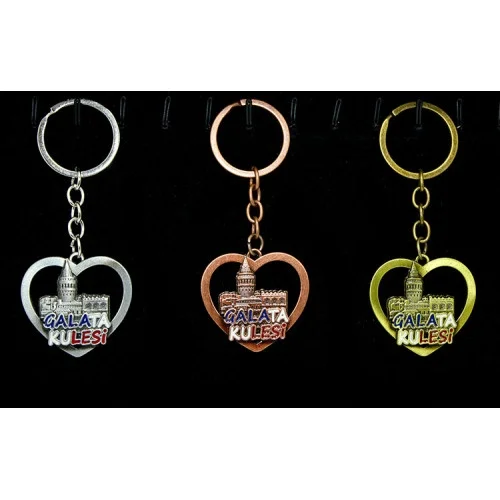 Mey İthalat® Metal Galata Kulesi Anahtarlık