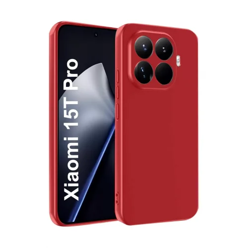 Mey İthalat®   Mi 15T Pro First Silikon - Kırmızı