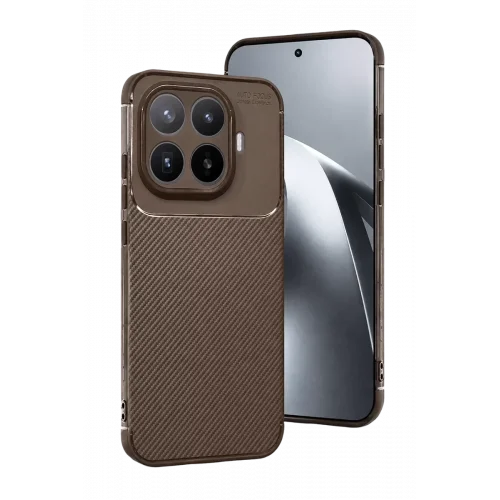 Mey İthalat®   Mi 17T Pro Auto Focus Karbon Kapak - Kahverengi