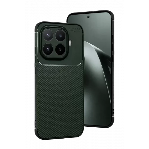 Mey İthalat®   Mi 17T Pro Auto Focus Karbon Kapak - Koyu Yeşil