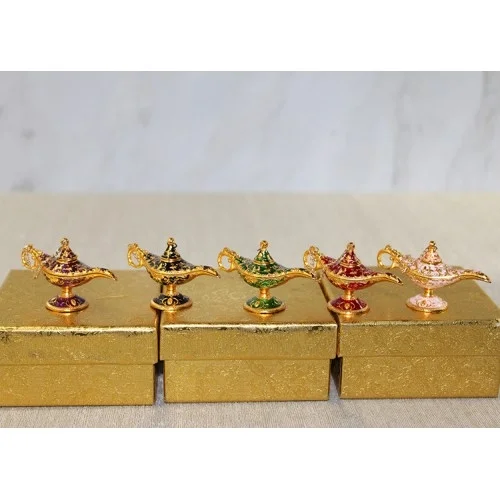 Mey İthalat® Mineli Metal Alaaddin Lambası Model 8