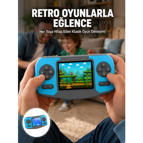 Mey İthalat® Mini Arcade Oyun Konsolu Hafif Taşınabilir Çocuk Hediyelik