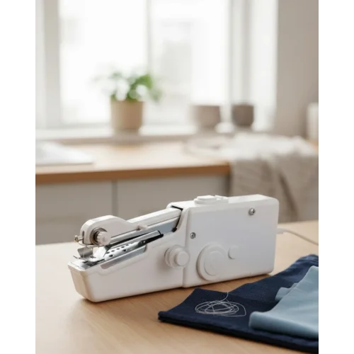 Mey İthalat® Mini El Tipi Dikiş Makinesi Taşınabilir Pratik Acil Dikiş Çözümü