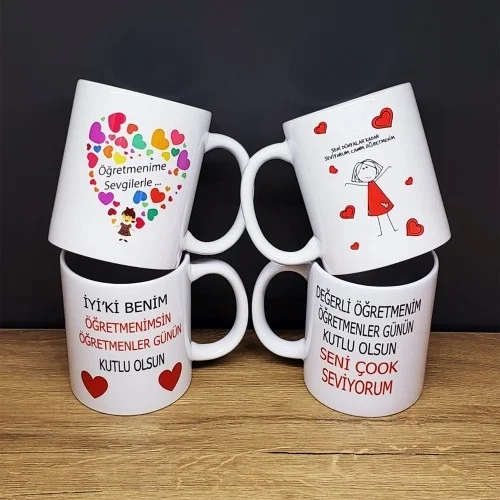 Mey İthalat® Öğretmenler Gününe Özel Baskılı Kupa Bardak