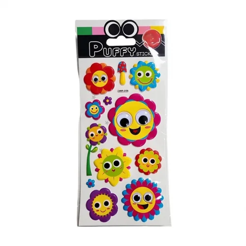 Mey İthalat® Oynar Gözlü Stickers Çiçekler