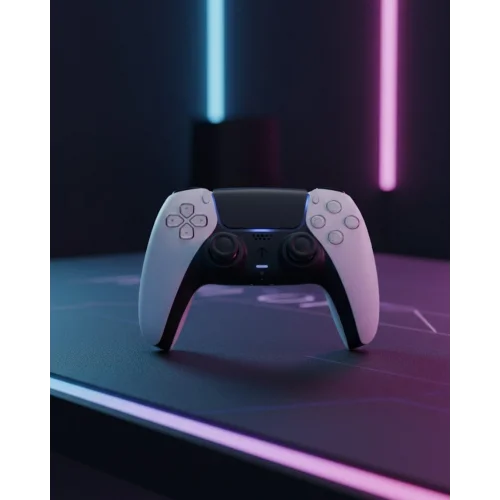 Mey İthalat® Oyun Kolu PS5 Uyumlu Kablosuz Bağlantı ve Uzun Pil Ömrü