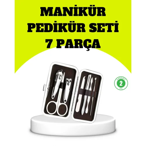 Mey İthalat® Paslanmaz Çelik Kişisel Bakım Seti – 7 Parça