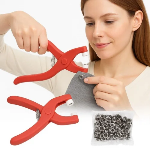 Mey İthalat®  Plastik Çıt Çıt Pensi–Kıyafet, Bebek Önlüğü, Gömlek ve Tekstil Ürünleri İçin Çıtçıt Takma Aleti