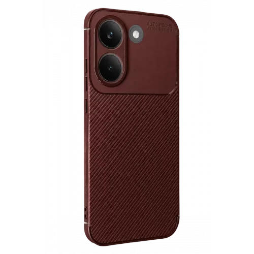 Mey İthalat®   Poco X8 Pro Auto Focus Karbon Kapak - Bordo