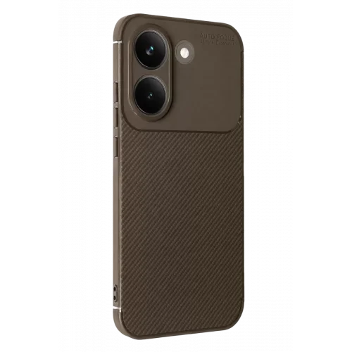 Mey İthalat®   Poco X8 Pro Auto Focus Karbon Kapak - Kahverengi