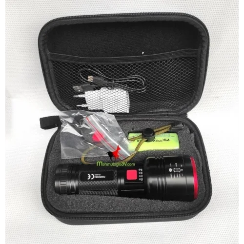 Mey İthalat® Powerdeks PD-9000 Profesyonel Avcı Feneri