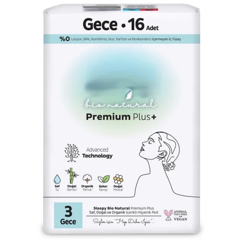 Mey İthalat® Premium Plus Gece Ped 16 Adet