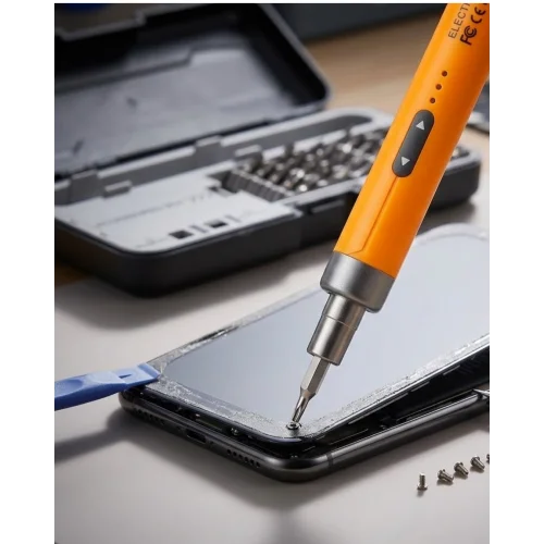 Mey İthalat® Profesyonel Elektrikli Tornavida Seti 600mAh Şarjlı 38 Parça Hassas Vida Seti