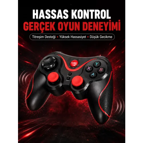 Mey İthalat® Profesyonel  Kablosuz Gamepad Çoklu Cihaz Desteği