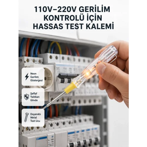 Mey İthalat® Profesyonel Neon Test Kalemi