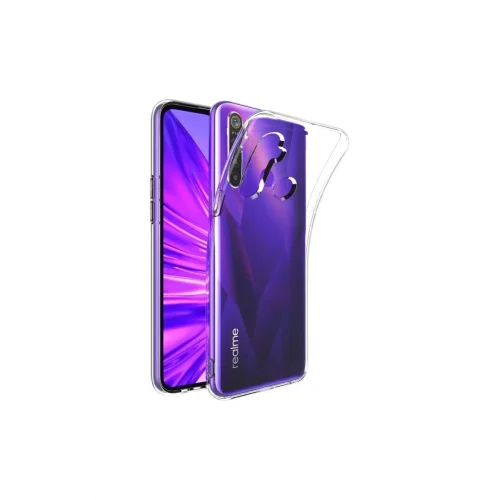 Mey İthalat®  Realme 5i Kılıf Lüx Şeffaf Silikon