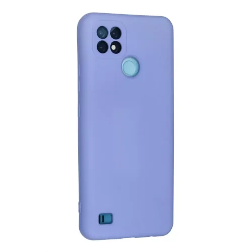 Mey İthalat®  Realme C21 Kılıf Nano içi Kadife Silikon - Lila