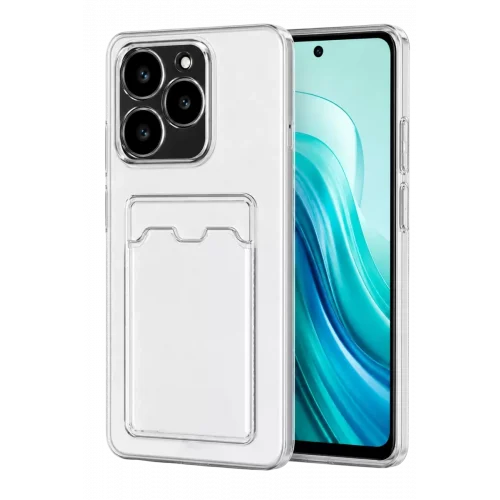 Mey İthalat®  Realme C61 Kılıf Kart Şeffaf Silikon - Şeffaf