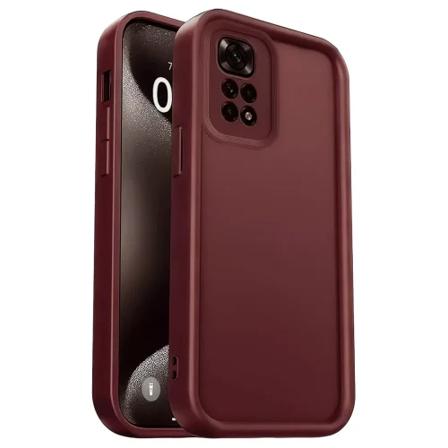 Mey İthalat®   Redmi 10 2022 Kılıf Viera Silikon - Bordo