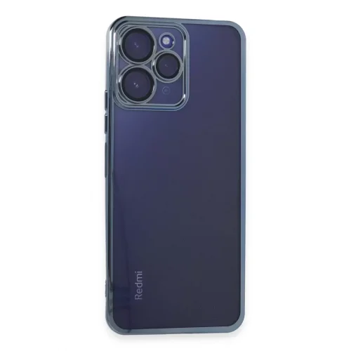 Mey İthalat®   Redmi 12 Kılıf  Lensli Silikon - Açık Mavi
