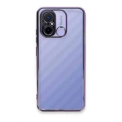 Mey İthalat®   Redmi 12C Kılıf  Lensli Silikon - Mor