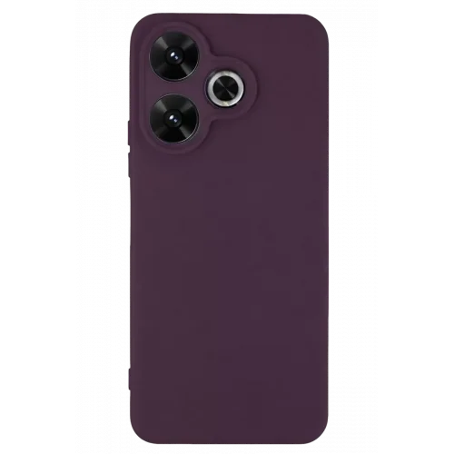 Mey İthalat®   Redmi 13 4G Kılıf First Silikon - Mürdüm