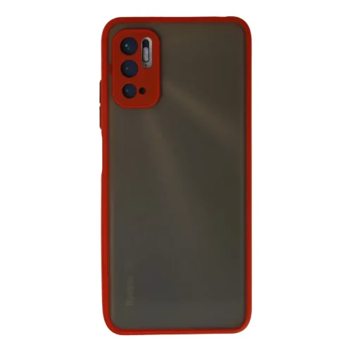 Mey İthalat®   Redmi Note 10 5G Kılıf Montreal Silikon Kapak - Kırmızı