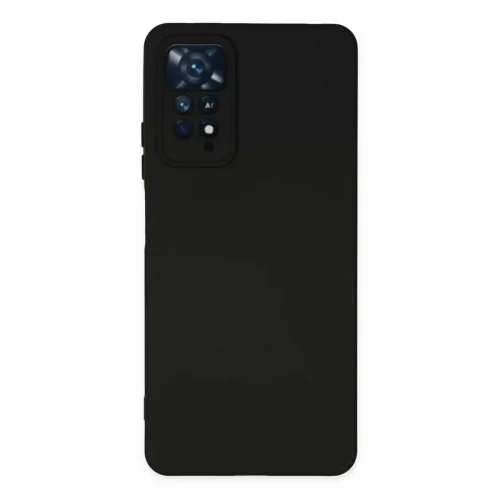 Mey İthalat®   Redmi Note 11 Pro Kılıf Nano içi Kadife Silikon - Siyah