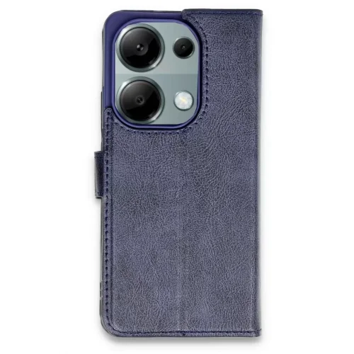 Mey İthalat® Redmi Note 13 Pro 4G Kılıf Trend S Plus Kapaklı Kılıf - Lacivert