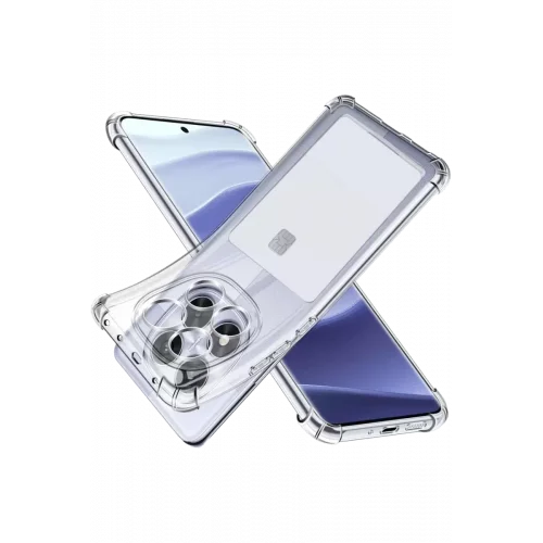 Mey İthalat®   Redmi Note 14 Pro 4G Kılıf Kart Şeffaf Silikon - Şeffaf