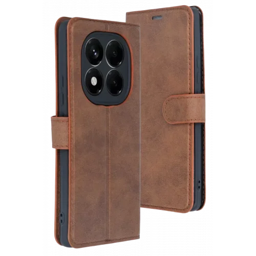 Mey İthalat®   Redmi Note 15 Pro 4G Trend S Plus Kapaklı Kılıf - Taba