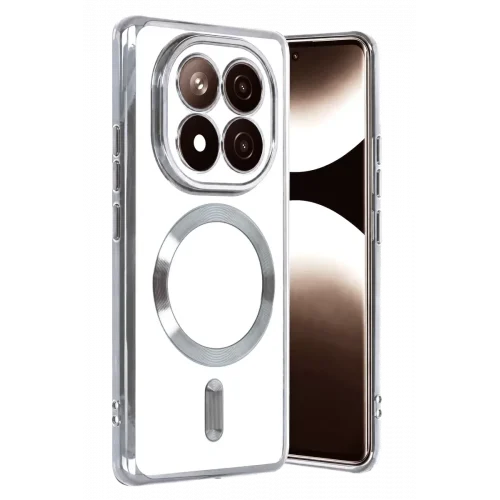 Mey İthalat®   Redmi Note 15 Pro 5G Kross Magneticsafe Kapak - Gümüş