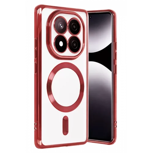 Mey İthalat®   Redmi Note 15 Pro 5G Kross Magneticsafe Kapak - Kırmızı