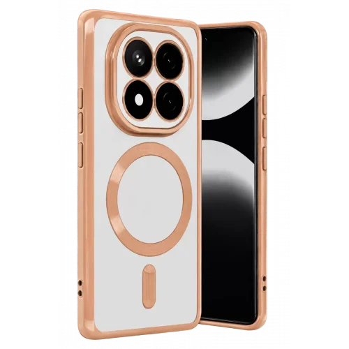 Mey İthalat®   Redmi Note 15 Pro 5G Kross Magneticsafe Kapak - Rose