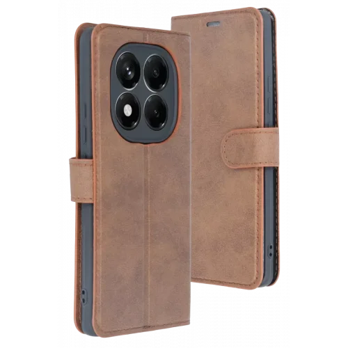 Mey İthalat®   Redmi Note 15 Pro 5G Trend S Plus Kapaklı Kılıf - Taba