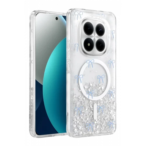 Mey İthalat® Redmi Note 15 Pro Plus 5G Misk Simli Magsafe Kapak - Desen 3
