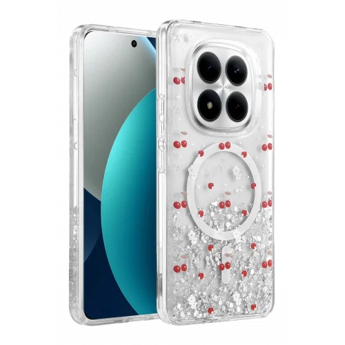 Mey İthalat® Redmi Note 15 Pro Plus 5G Misk Simli Magsafe Kapak - Desen 5