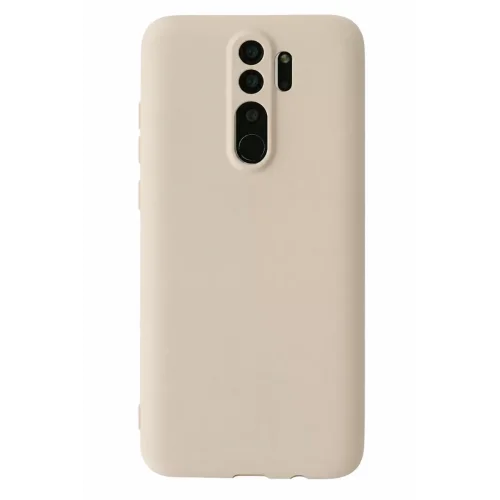 Mey İthalat®   Redmi Note 8 Pro Kılıf First Silikon - Krem