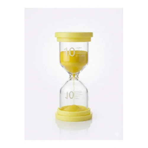 Mey İthalat® Renkli 10 Dakika Kum Saati - Dekoratif Cam Zamanlayıcı -Mutfak, Ders ve Oyun Süre Ölçer