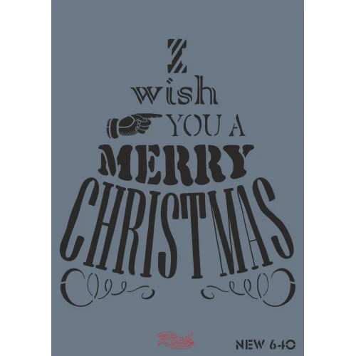 Mey İthalat® Rich New Seri N-640 Stencil 35x25 cm