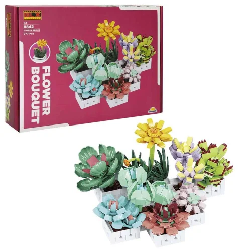 Mey İthalat® S00004685 BLX FLOWER SET SCULENT 971 PRÇ -SUN