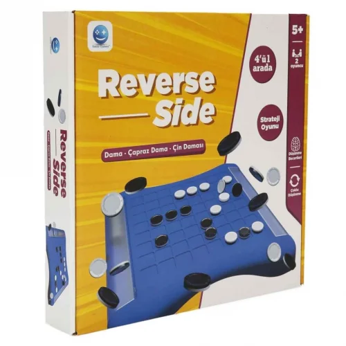 Mey İthalat® S00004759 ZEKA OYUNU REVERSİDE SIDE 4Ü 1 ARADA KUTU OYUNU