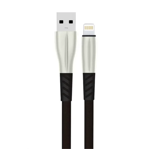 Mey İthalat®  S89 Metal Uçlu Lightning Kablo iphone Uyumlu 1M 2.4A - Siyah